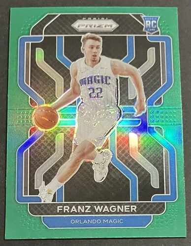 2021-22 Panini Prizm Franz Wagner RC Green Prizm HOLO #310 Orlando Magic Rookie