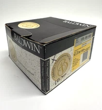 Baldwin Estate 5255.003.LENT Left-Handed Keyed Entry Wave Lever in Polished Bras