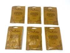 Shea Moisture Raw Shea Butter Hydrating Mud Mask .5oz Lot of 6 NEW