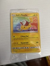 The Pokémon Company Ash's Pikachu SM108 SM Black Star Promo English 2017 Sealed on eBay