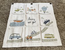 Primitives By Kathy AWAY WE GO Hanging Storage Bag 9 Pockets Cloth Kids Toys
