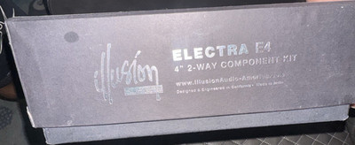 Illusion Audio Electra E4 4 Inch 2-Way Component Car Speaker System