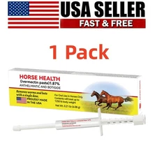 1 Pack Paste Horse Dewormer Apple Flavor Safe Effective Wormer Friendly Design