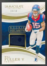 2016 Panini Immaculate Collection Rookie Helmets #WF Will Fuller V RC /10