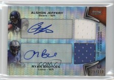 2012 Bowman Sterling Prism Refractor /110 Alshon Jeffery Ryan Broyles Auto 0i5i