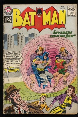 Batman #149 VG 4.0 Invaders From The Past!  Sci-Fi Batman Story! DC Comics 1962