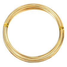 Soft Brass Wire, 1 Roll 22Ga/0.6X0.6Mm 6M/19.69Ft Bendable Square Craft Wire for