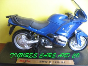 MOTO BMW au 1//18  R 1100 RS BLEUE MAISTO COQUE