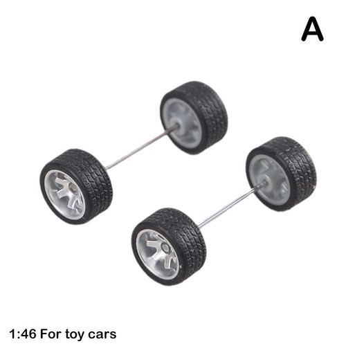 4 Spoke Custom Alloy 1:64 Wheels And Tyres Real Riders Rubber For Hot WheelSD34 - Picture 10 of 15