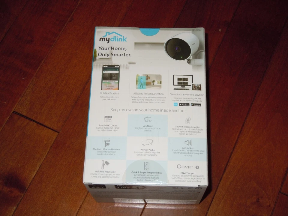 Cámara exterior Full HD serie D-link Pro Wi-Fi 2K 141-FOV 5M IR Vis DCS-8302LH Foto 3 de 4