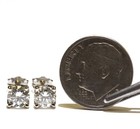 New GIA 14k white gold 1.19ct SI1 I round diamond stud earrings natural — photo 5