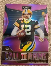 D-Aaron Rodgers 2021 Panini  Football Pink Prizm Card Call To Arms Packers NM 