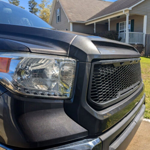 Gray Front Upper Hood Bulge Molding Grille Trim For Toyota Tundra 2014-2021 - Picture 8 of 19