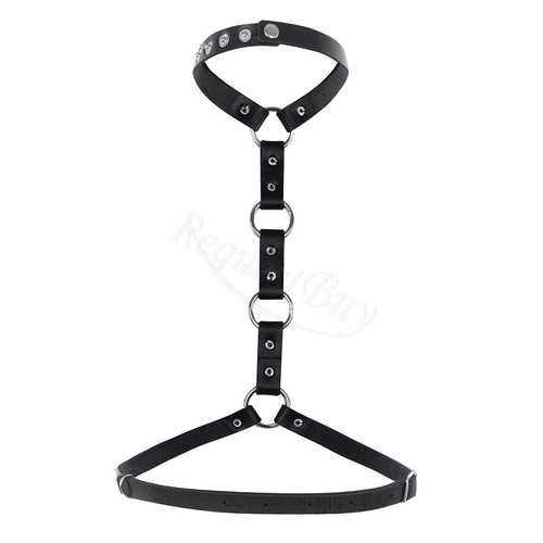 Adjustable Women Corset PU Leather Body Chest Harness Waist Strap Belt cosplay - Bild 48 von 97