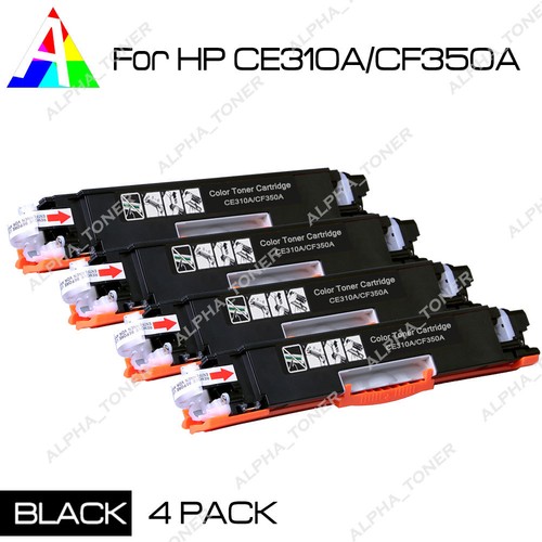 4 PK CF350A Black Toner Cartridges For HP 130A LaserJet MFP M176n M177fw  Printer | eBay