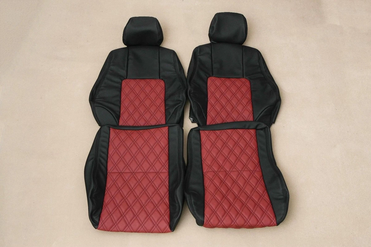 IGGEE Custom Fit Faux Leather Seat Covers For 1992-1996 Honda Prelude (13 Colors)
