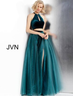 slim fit dress slacks Jovani 36983 High Low Formal Prom Dress main image 1
