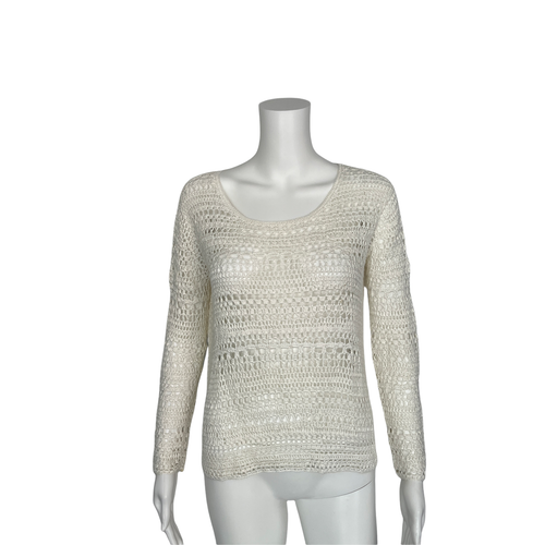 Theory Knit Ivory Sweater Sz Petite | eBay