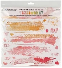 49 AND MARKET Spectrum SHERB RUB-O 12X12STRAW, Strawberry Lemonade