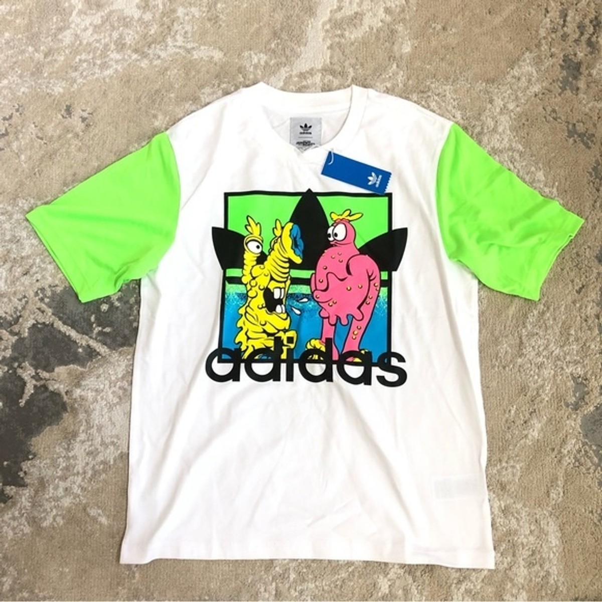 Adidas x Jeremy Scott Men's Artwork Tee H53371 Size S | eBay