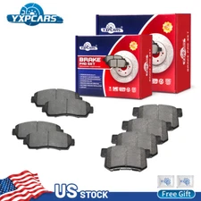 For 2007 2008 2009 - 2016 Honda CR-V Front & Rear Ceramic Disc Brake Pads Set