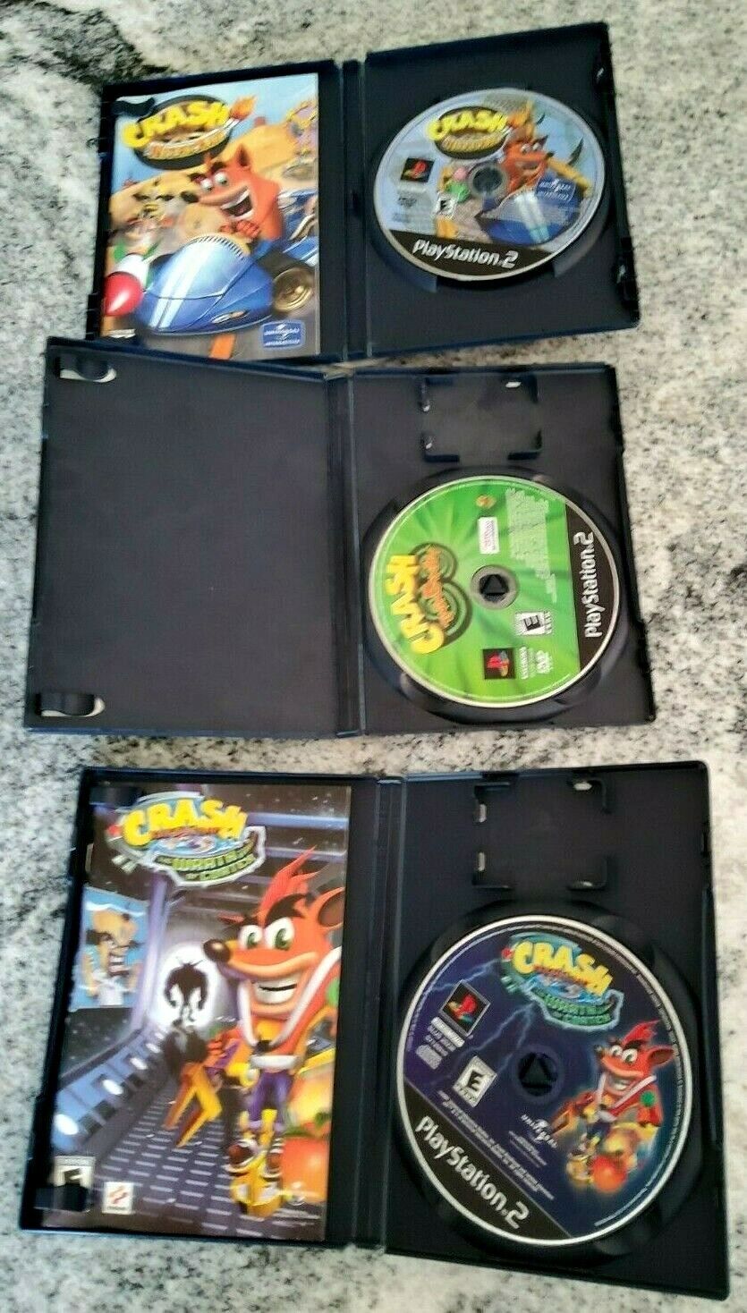 Crash Bandicoot Ps2 Coleção (6 Jogos 4 Dvds) Patch - Nitro