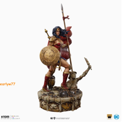 1/10 Scale IRON STUDIOS 84023 Wonder Woman Unleashed Statue Figure Gift In Stock