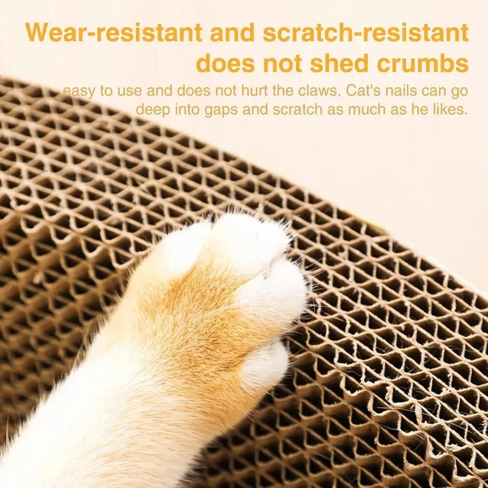 Cardboard Cat Scratcher | Bowl-Shaped Corrugated Lounge for Scratching Cats - Image 3 of 4