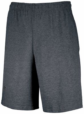 Russell Basic 6.8 ounce Side Seam Gym jogging Pockets Shorts 25843M S-4XL