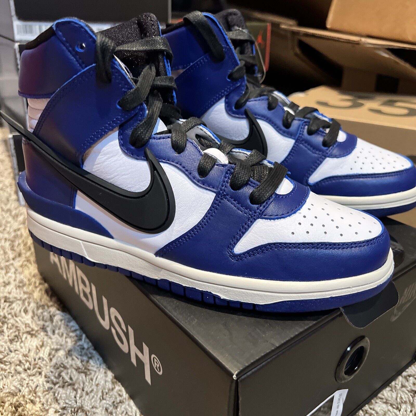 AMBUSH × NIKE DUNK HIGH DEEP ROYAL-