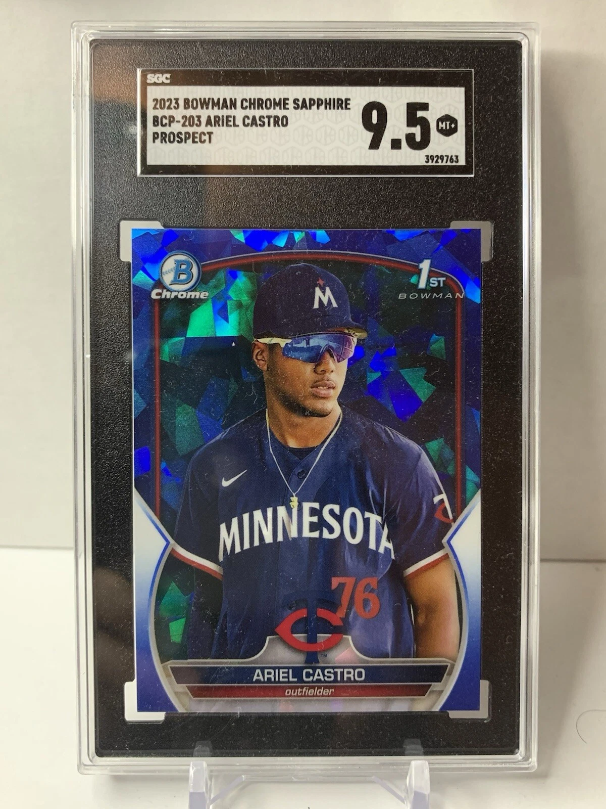 Ariel Castro 2023 1st Bowman Chrome Sapphire #BCP-203 Minnesota Twins