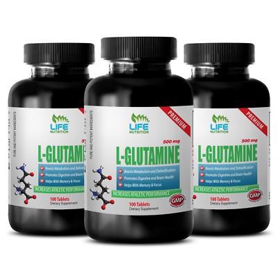 repair muscles faster - PREMIUM L-GLUTAMINE 500mg 3B - protects the heart