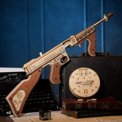 ROKR Thompson Submachinegun 3D Holz Puzzle Erwachsene Kinder Geschenk Spielzeug