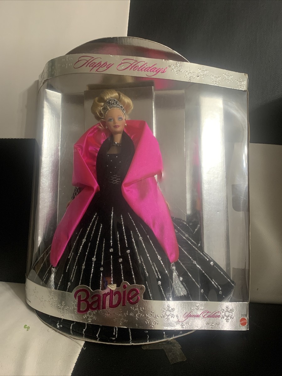 1998 Happy Holidays Barbie Doll Mattel Original New In opened