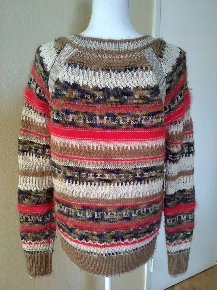 Suéter JUICY COUTURE Plateado y Dorado Lana Metálica Alpaca Angora Talla Grande EXCELENTE Foto 4 de 4