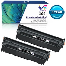 2Pack 104 FX10 Black Toner For Canon 104 Printers ImageClass MF4150 MF4350D D420