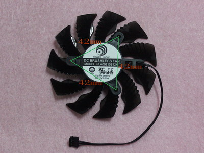 87mm GIGABYTE GTX 960 970 Mini ITX Fan Replacebment 42mm 4Pin