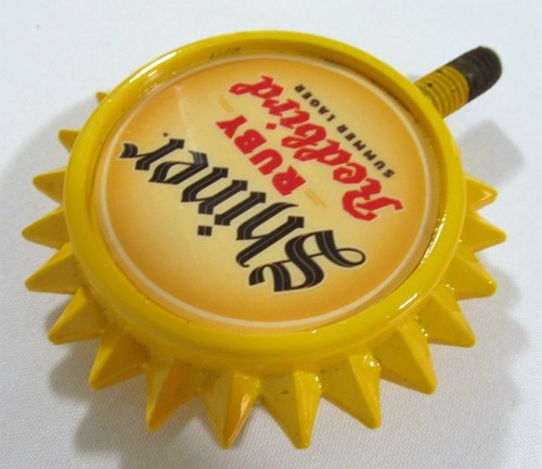 Shiner Ruby Redbird Summer Lager SUN Beer Tap Handle Spoetzl Brewery, Texas - Picture 8 of 9