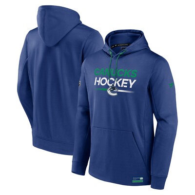 NHL Vancouver Canucks Hoody Fleece POH Authentic Performance hooded Sweater