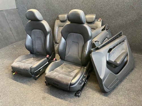 S-Line Teil-Lederausstattung Audi A5 S5 8T Coupe Sitz Ausstattung schwarz SOUL