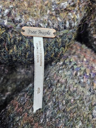Free People Starlight Shadow Cardigan Sweater Womens Small Pockets Oversized - Picture 7 of 9