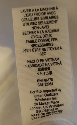 We the Free Womens Top Medium White Normcore Raw Hem Sheer Knit Oversized Boho - Picture 7 of 7