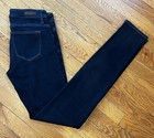 Uniqlo Skinny Fit Tapered Dark Wash Jeans Women's Size 24 X 33 — photo 5