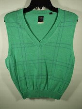 Callaway Nordstrom Golf Sweater Vest Women's XL Mint Green 100% Cotton