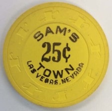 Sam's Town Casino Las Vegas Nevada 25 Cent Chip 1986
