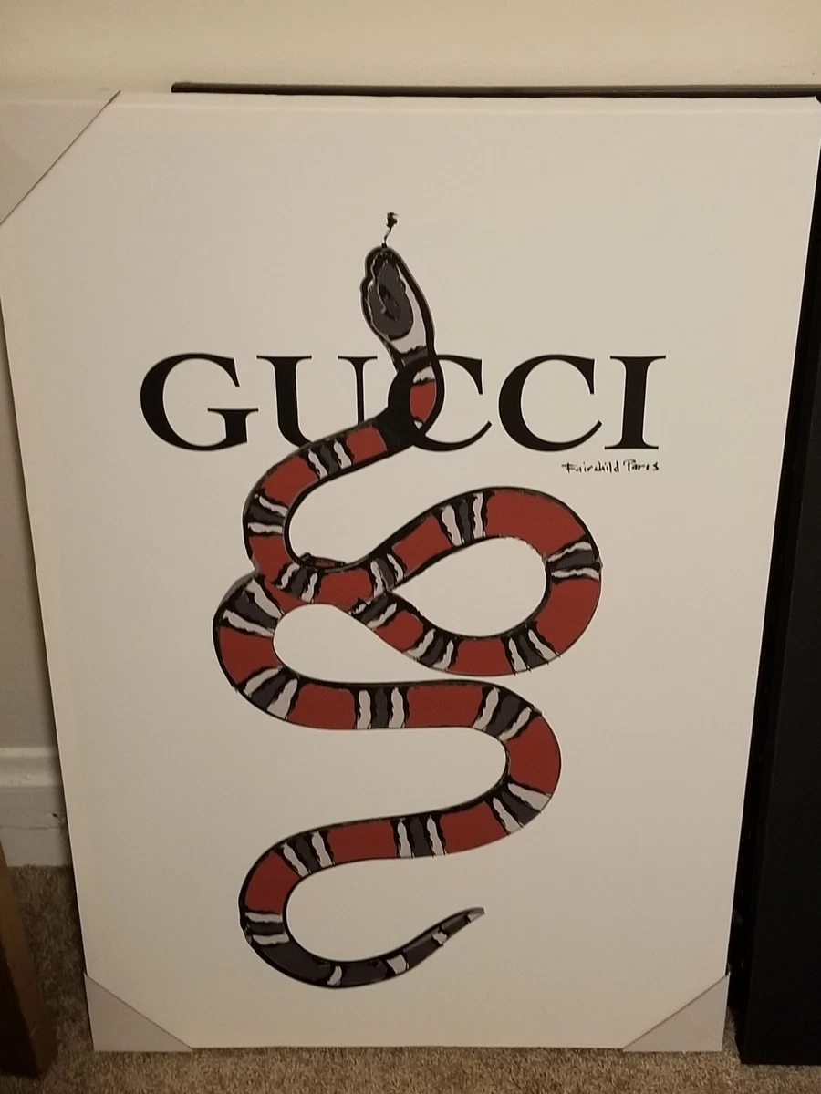 6 Sheets GUCCI Snake Nail Stickers