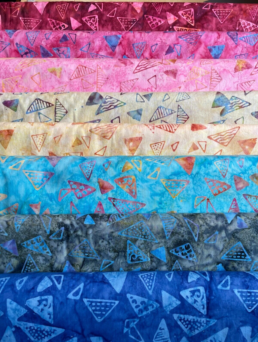 Patchwork Batik Welcher Stoff Batik Fabric, Triangle Print, 100