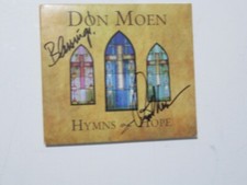 Don Moen Hymns of Hope 2013 CD Signed on case and cd