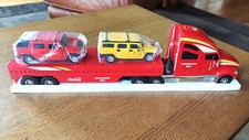 2003 Coca-Cola Off-Road Carrier with 2 Friction Powered Hummer H2 Vehicles