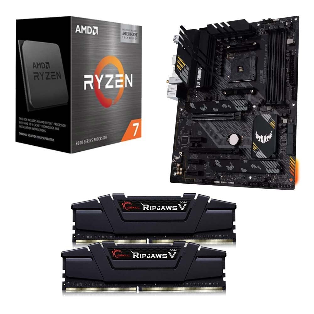 AMD Ryzen 7 5800X3D, ASUS TUF B550 PLUS WiFi II, G.Skill AMD Ryzen 7 5800X3D, ASUS TUF B550 PLUS WiFi II, G.Skill